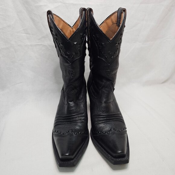 Ariat Dixie Black Leather Snip Toe Western Boot 10001367 21285 Womens Size 6.5 B - Picture 2 of 12